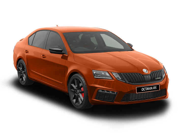 Skoda Octavia RS оранжевый 